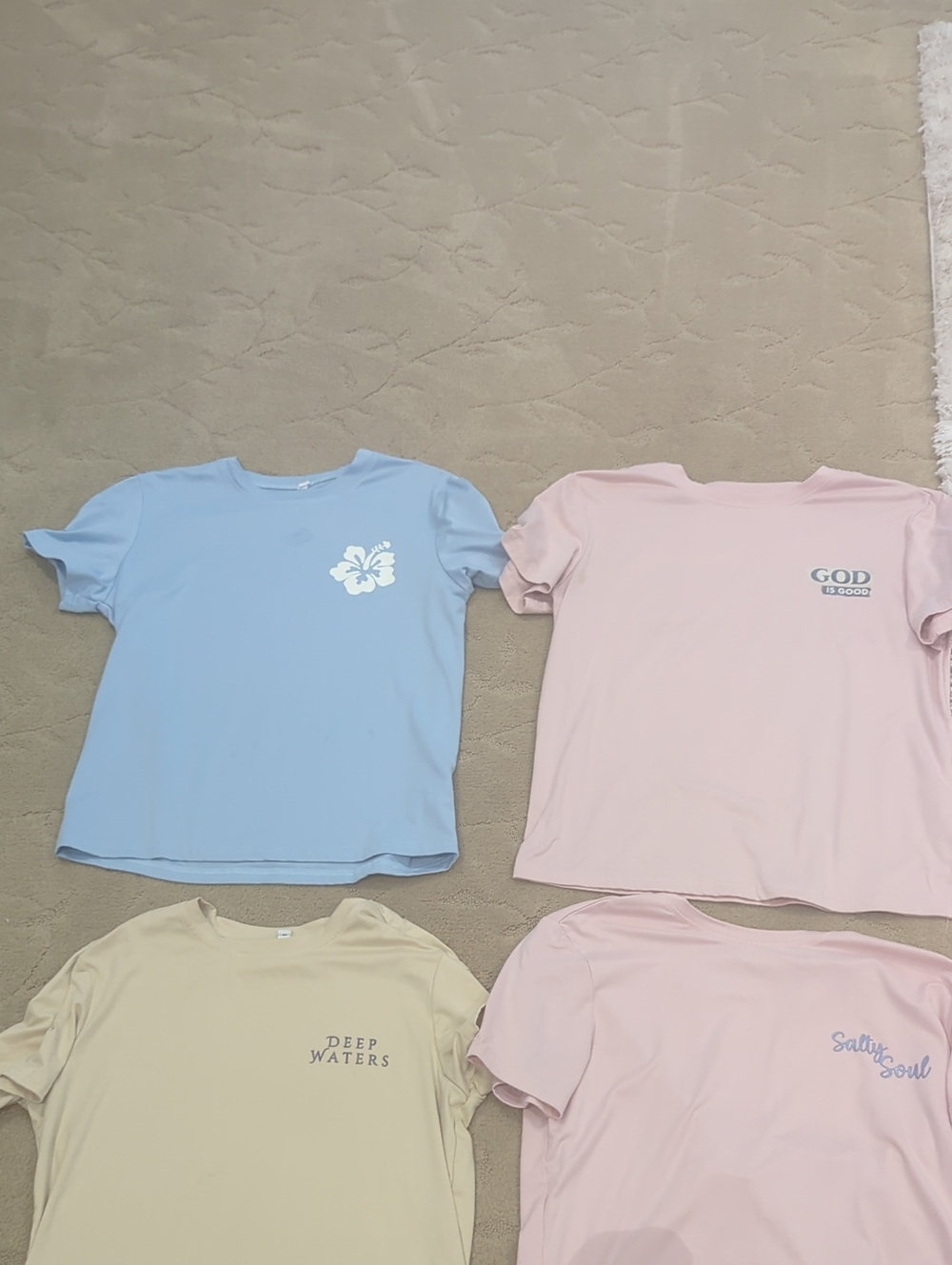 4 Pastel Beachy Shirts from Shien